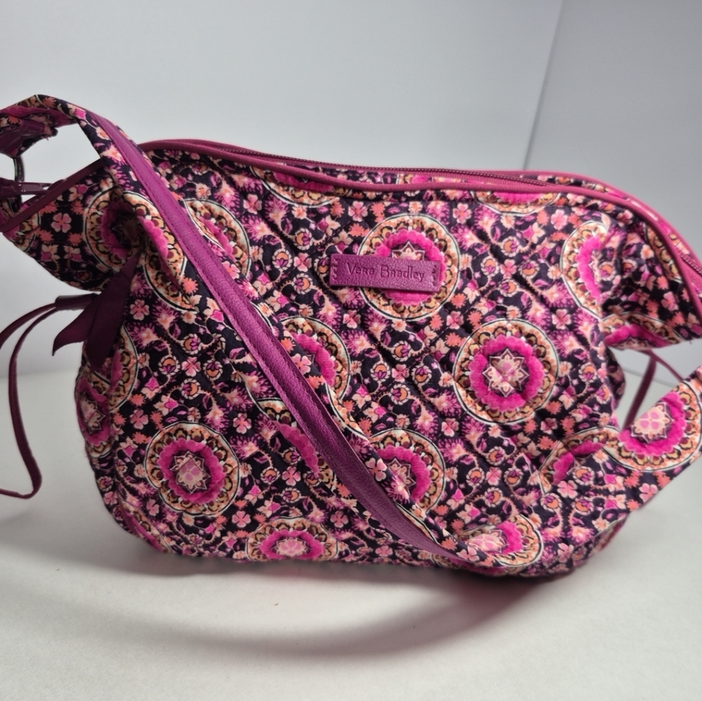 Vera Bradley Glenna Hobo Bag Satchel Bag Cotton Shoulder Bag Purse